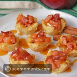 Caramel Apple Brie Bites