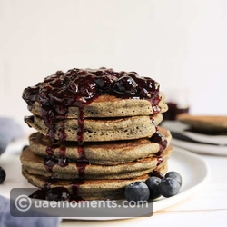 Buckwheat Pancakes with Berry Compote