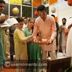 Karan Johar with her children