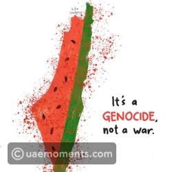 Map of Palestine with Watermelon Motif