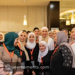 Queen Rania at the iftar she hosted